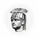 roman centurion tattoo design idea