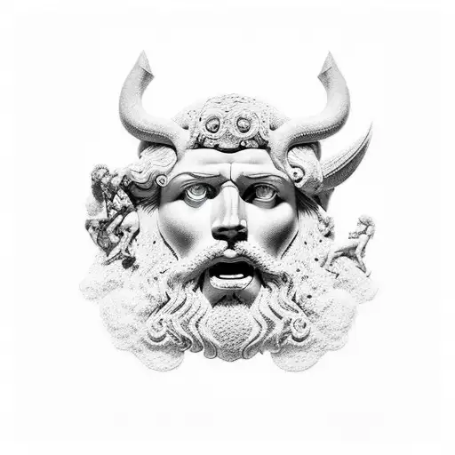 atlas from Greek mythology  tattoo design idea