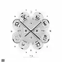 two Clocks with a Māori design around them and the names iwitia and te aio next to each clock tattoo design idea