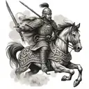 mongol Warrior tattoo design idea