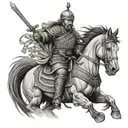 mongol Warrior tattoo design idea