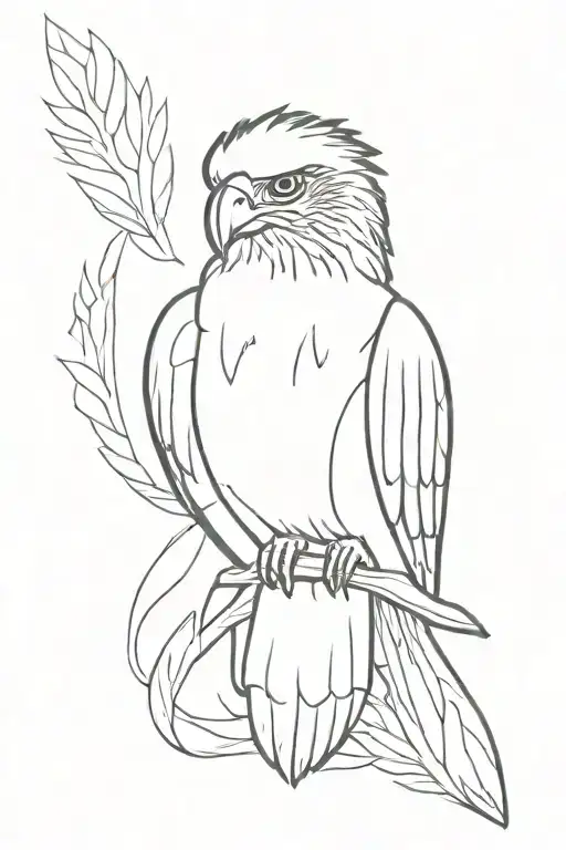 philippine eagle tattoo design idea