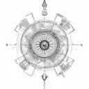 Signo virgo  tattoo design idea