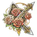 Lord of the rings broken sword tattoo design idea