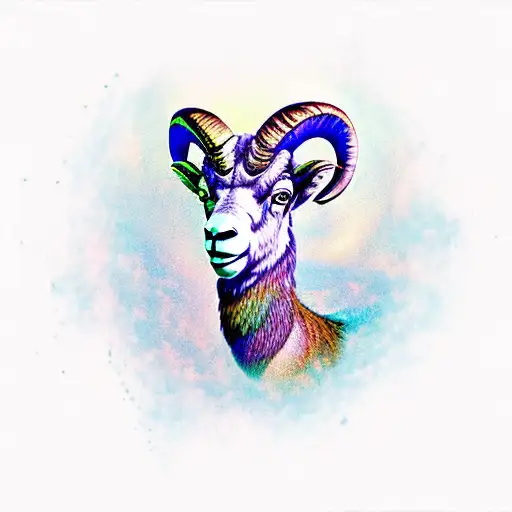 bighorn sheep  tattoo design idea
