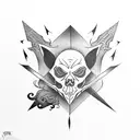 witchcraft tattoo design idea