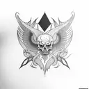 witchcraft tattoo design idea