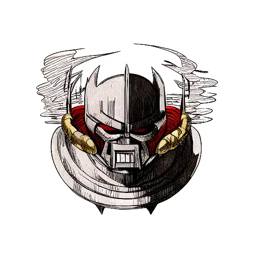 MF DOOM The Illest Villain tattoo design idea