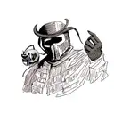 MF DOOM The Illest Villain tattoo design idea
