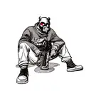 MF DOOM The Illest Villain tattoo design idea