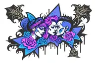 husband and wife tattoo design idea
