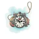 Steampunk Clock tattoo design idea