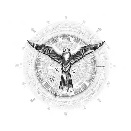 Show off your millionaire mindset with a tattoo of a stock market graph transforming into a soaring eagle tattoo design idea