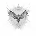 Show off your millionaire mindset with a tattoo of a stock market graph transforming into a soaring eagle tattoo design idea