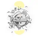 adventure Time  tattoo design idea