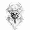 sigil of lucifer tattoo design idea