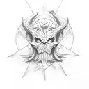 sigil of lucifer tattoo design idea