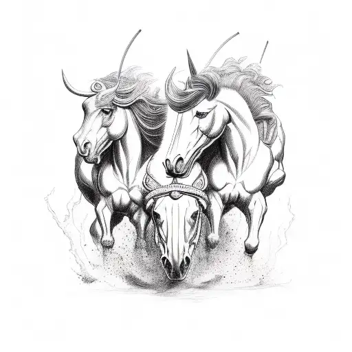 four horsemen of the apocalypse tattoo design idea