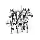 four horsemen of the apocalypse tattoo design idea