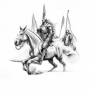 four horsemen of the apocalypse tattoo design idea