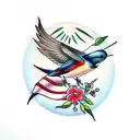 Swallow Bird tattoo design idea