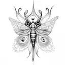 moth to a flame tattoo design idea