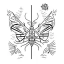 moth to a flame tattoo design idea