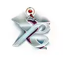 the letter g with basketball around it tattoo design idea