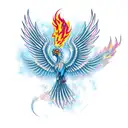 Phoenix, flame, longer tattoo design idea