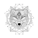 a wolf, a wale, a monkey linked to a DNA in the center, including the human being at the top tattoo design idea