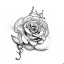 breast tattoo flowers and snake tattoo design idea