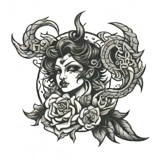 Choke Me tattoo design idea
