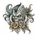 Choke Me tattoo design idea