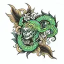 Choke Me tattoo design idea