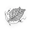 Adorable tiny dark vine leaf-inspired choker tattoo that says Niklas Eschmeier on your neck tattoo design idea