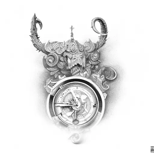 numeros romanos tattoo design idea