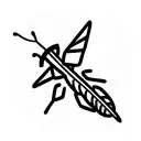 grasshopper effect tattoo design idea
