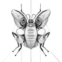 grasshopper friendship tattoo design idea