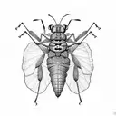 grasshopper friendship tattoo design idea