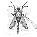 grasshopper friendship tattoo design idea