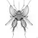 grasshopper opposites best friend  tattoo design idea