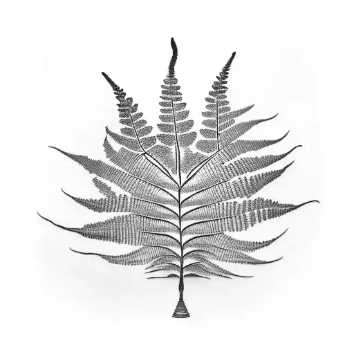 Fern Tree tattoo design idea