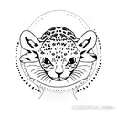leopard gecko  tattoo design idea