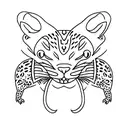 leopard gecko  tattoo design idea