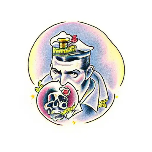 A match made in heaven, paved the road to hell tattoo design idea