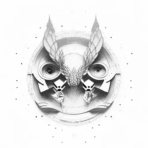 panopticon minimalist tattoo design idea