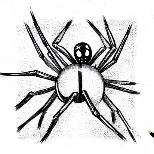 Spider tattoo design idea