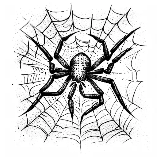 Spider tattoo design idea
