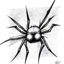 Spider tattoo design idea