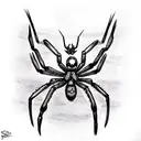 Spider tattoo design idea